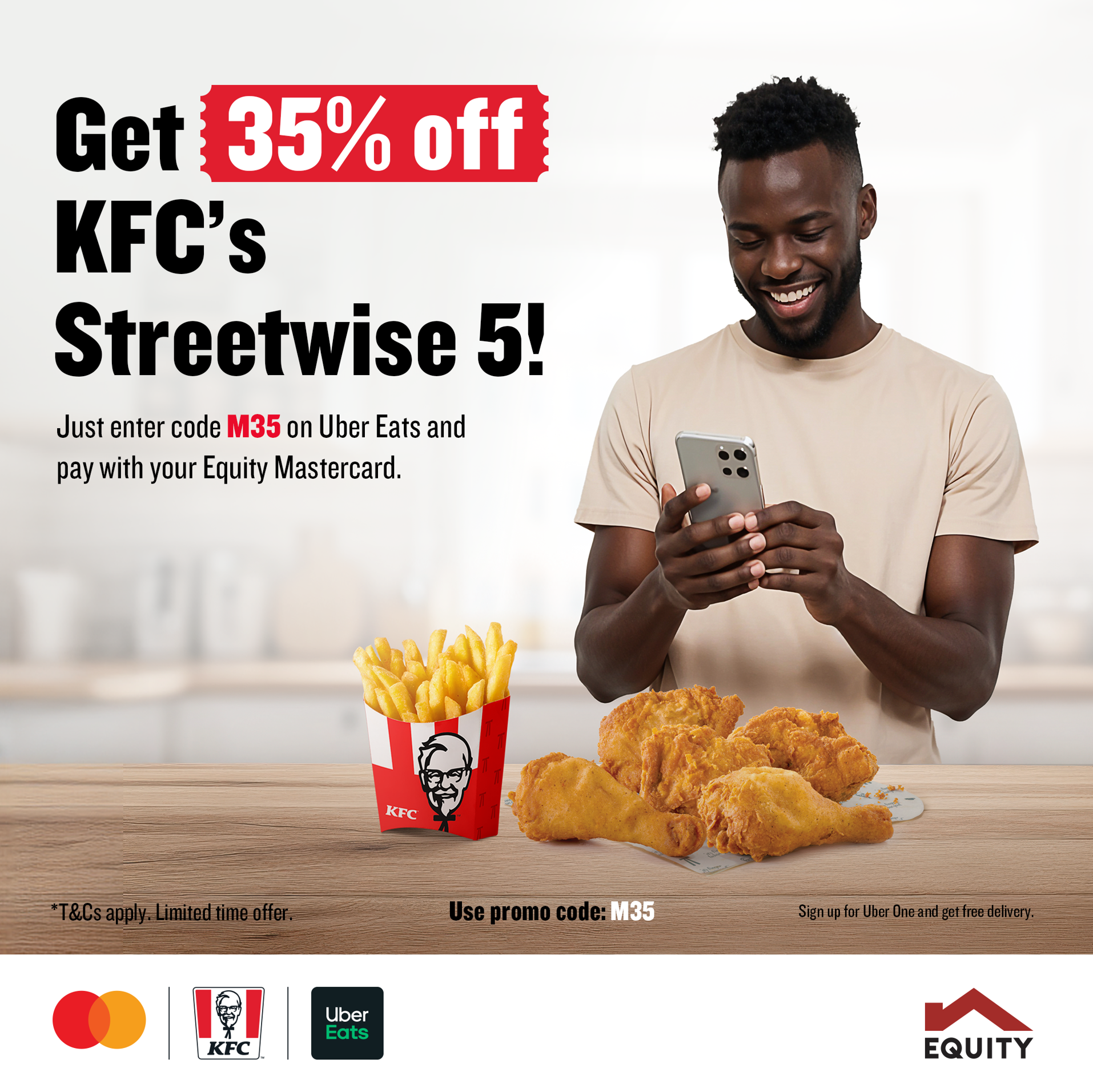 Mastercard, KFC, Uber Eats